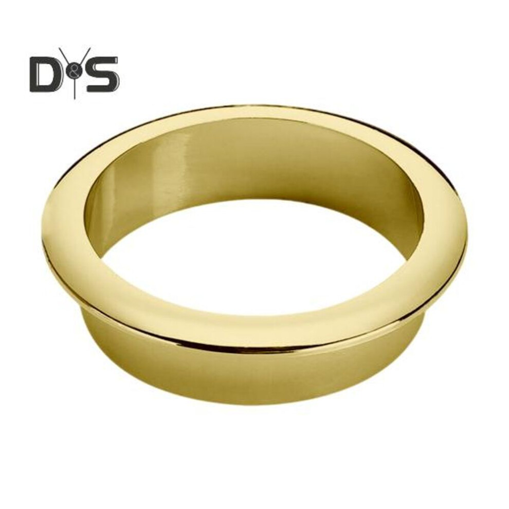 (golden) Desk Cord Grommet Cable Hole Cover High Durability Removable Universal Easy Installation Wire Organizer Hole Cover