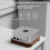 For Apple mac Studio M2 Chassis Apple Host Bracket Walnut Dust Cooling Stand 6