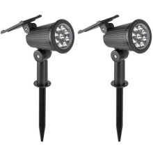2pack 9 LED Solar Spot Lights 丨Solar Landscape Lights 7 Colorful