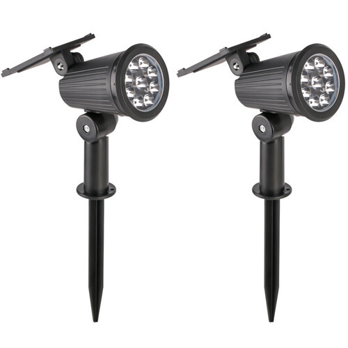 2pack 9 LED Solar Spot Lights 丨Solar Landscape Lights 7 Colorful