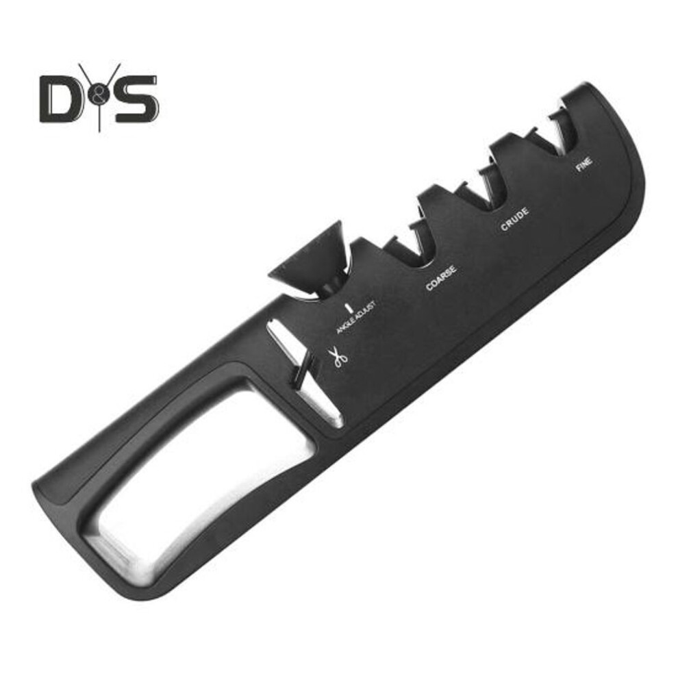 4-In-1 Cutter Sharpener for Cutter Scissors Kitchen Cutter Sharpeners Adjustable Sharpening Angle Manual Cutter Sharpeners