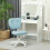 Vinsetto (Blue) Vinsetto Vanity Task Chair with Adjustable Height, Armless 8