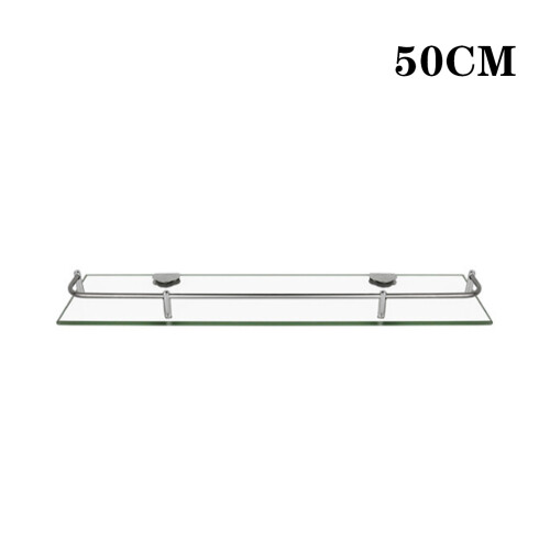 Living And Home (50CM) Tempered Glass 6MM Wall-Mounted Bathroom Shelf 2