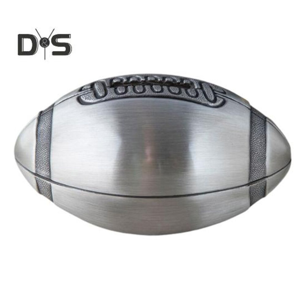 Rugby Piggy Bank Metal Money Saving Coin Bank with Detachable Bottom Sports Themed Coin Jar for Kids Adults Money Savings