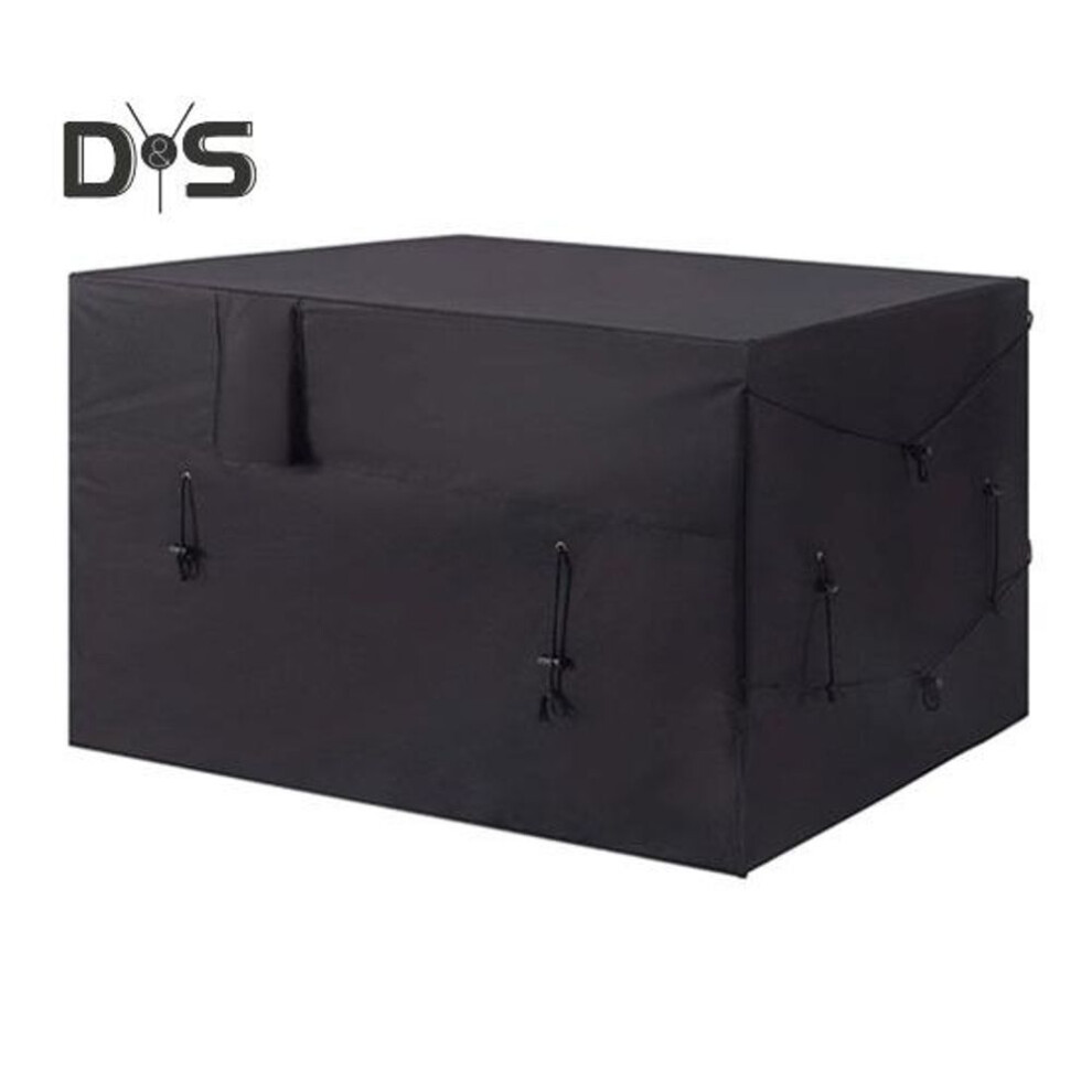Pool Heater Cover 600d Oxford Cloth Heat Pump Cover With Drawstring Waterproof Pool Heater Cover With Hose Hole Hook And Loop Strip For Winter