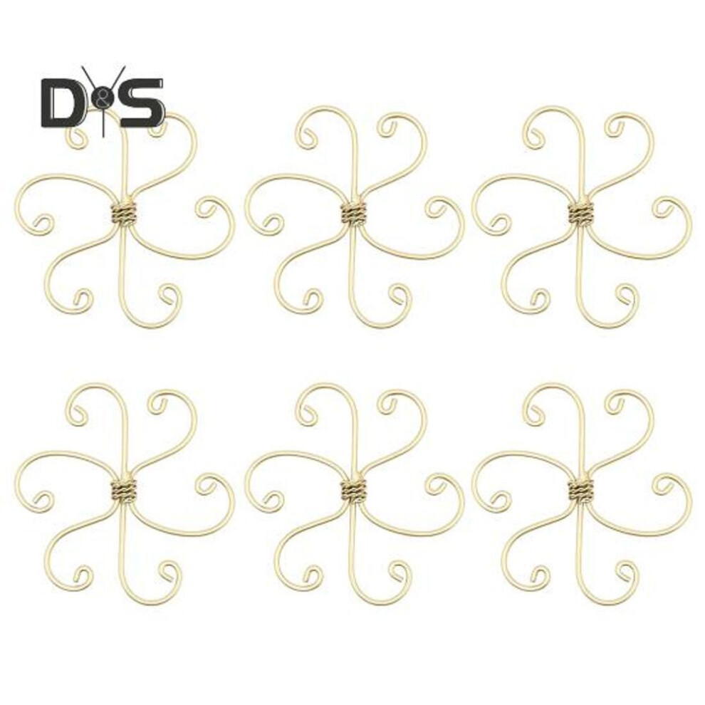 6 Pcs Plant Stem Holders Metal Monstera Plant Support Universal Bamboo Clamp Set For Climbing Plants Bonsai Indoor Outdoor
