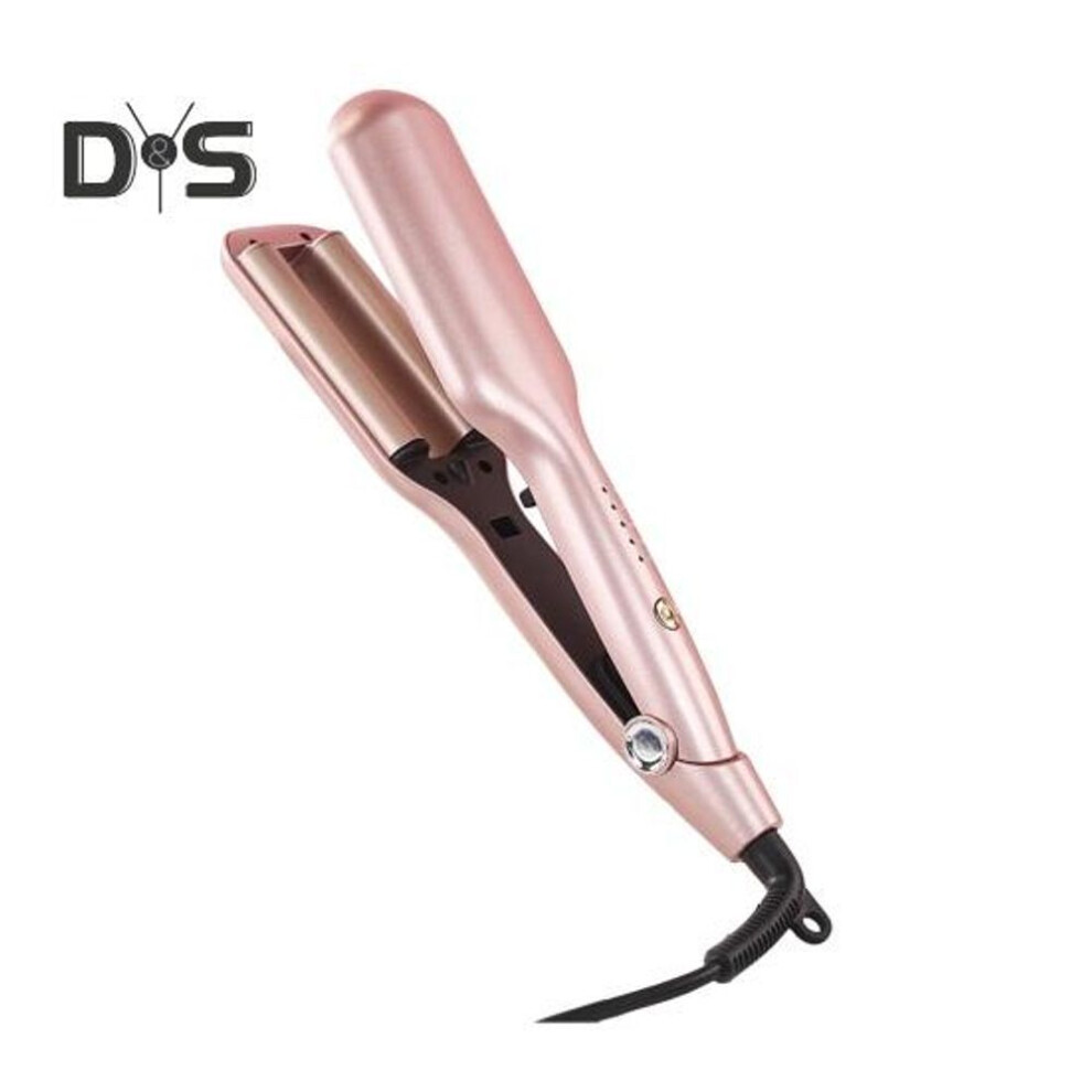 (champagne, 32mm US Plug) 25/32MM Egg Roll Curling Iron 5 Temperature Adjustable French Wave Hair Curler Quick Heating Electric Hair Crimper Waver Women Wavy Hair Curling Wand