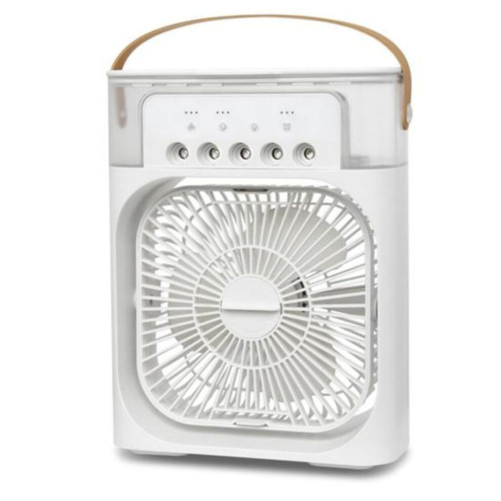 (ivory) Multifunctional Portable Air Conditioner Fan With Large Capacity Water Tank Quiet Operation Mini Personal Air Cooler Fan