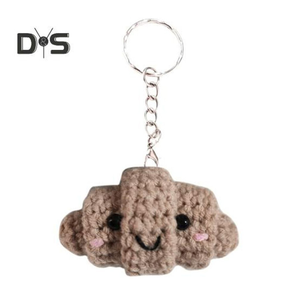 Handmade Purse Bag Charms Keychain Pendant Mini Size Adorable Appearance Doll Pendant Crochet Car Key Decor