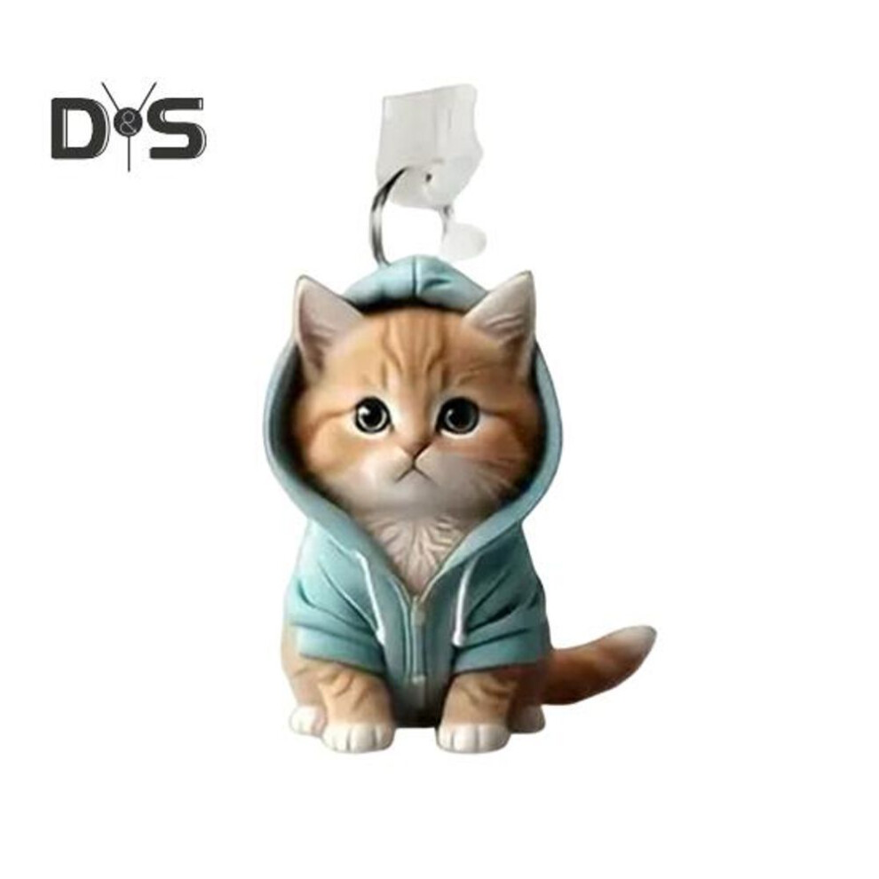(green, type-c) 2D Acrylic Dust Plugs Charging Port Protector with Cat Pendant Small Size Universal Easy to Install Mobile Phone Interface Dust Covers