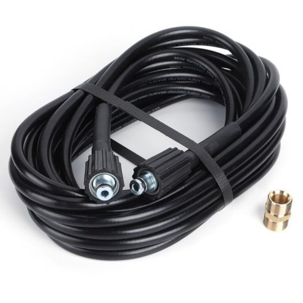 10m/32.8ft M22 Female Thread Extension Hose with Male Adapter for High Pressure Cleaning