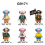 6PCS One Piece Minifigure Building Blocks Fits Lego 1