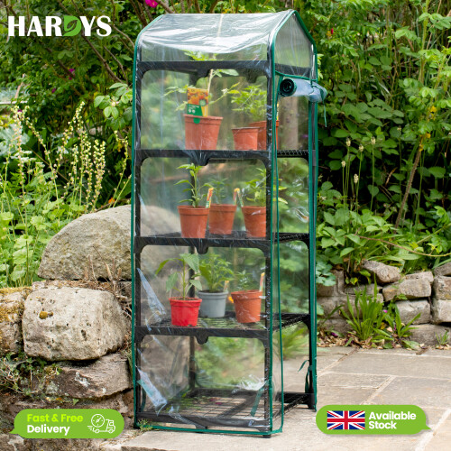 4 Tier PVC Mini Greenhouse, Super Easy Assembly