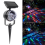 2pack Solar LED Carnival Moving Colour Changing Spotlight Garden Light 1