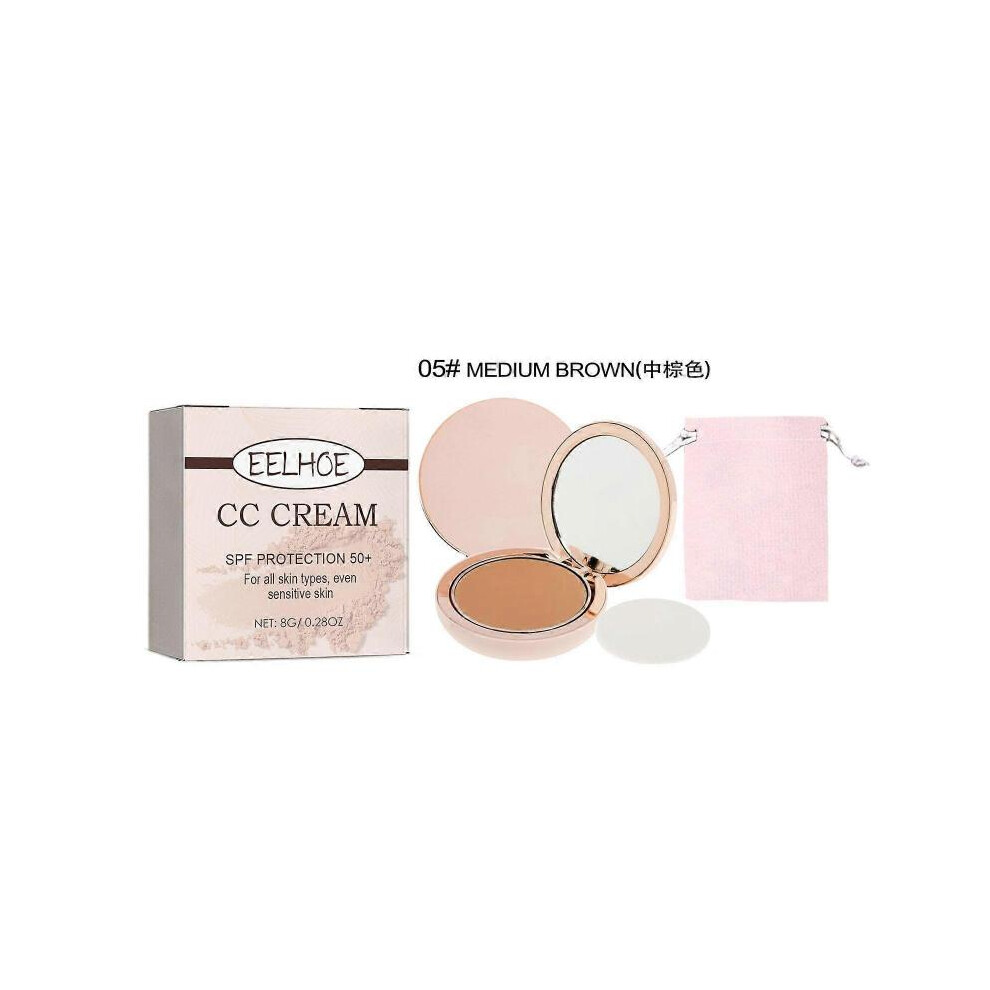 (Medium Brown) Eelhoe Powder Lightweight Breathable Not Easy To Makeup Skin Protection Natural Concealing And Setting Makeup Powder-image-OPC-PH8XXQ5-NEW