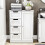 4 Drawer 1 Door Bathroom Floor Cabinet Storage 1