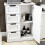 4 Drawer 1 Door Bathroom Floor Cabinet Storage 2