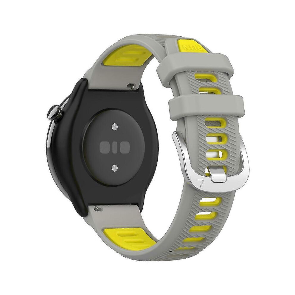 (+, Multicolor) Garmin Forerunner 265S Compatible Watch Band Grey/Yellow 5004229947615