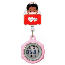 (10) Digital Retractable Hospital Watches with Cold Light for Dark-Skinned Workers Waterproof and with Timing Functions