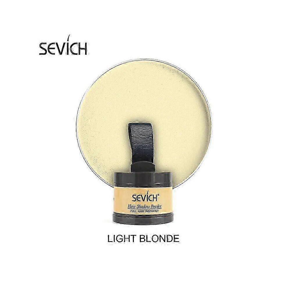 Light ( Blonde) Sevich Hairline Powder 13 Color Hair Root Cover Up Water Proof Instant Modified Repair Hair Shadow Powder