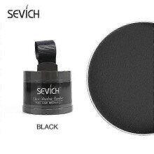 (Black) Sevich Hairline Powder 13 Color Hair Root Cover Up Water Proof Instant Modified Repair Hair Shadow Powder