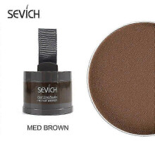 (Med Brown) Sevich Hairline Powder 13 Color Hair Root Cover Up Water Proof Instant Modified Repair Hair Shadow Powder