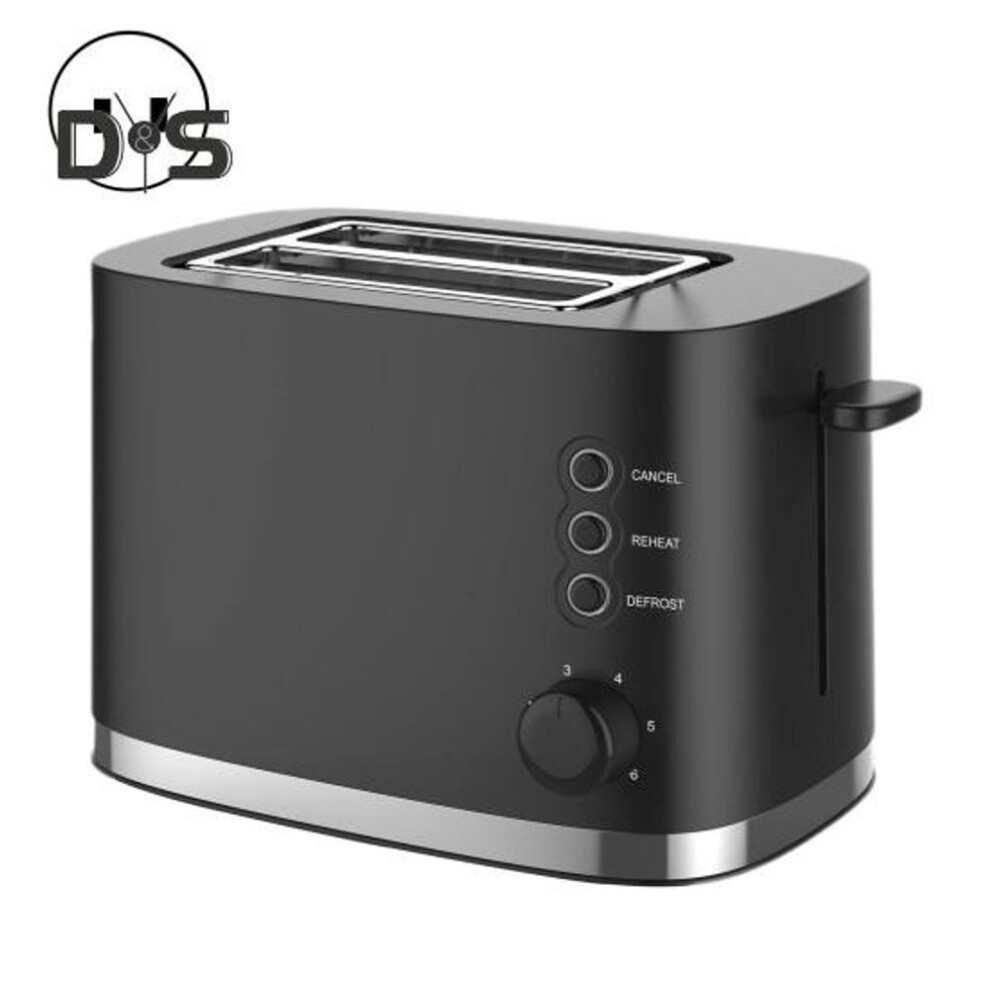 Home Toaster 2 Piece Bread Us Plug Stainless Steel Extra Wide Slot Fast Heating Detachable Crumb Tray Diy Breadfast Waffles Bagel Toaster