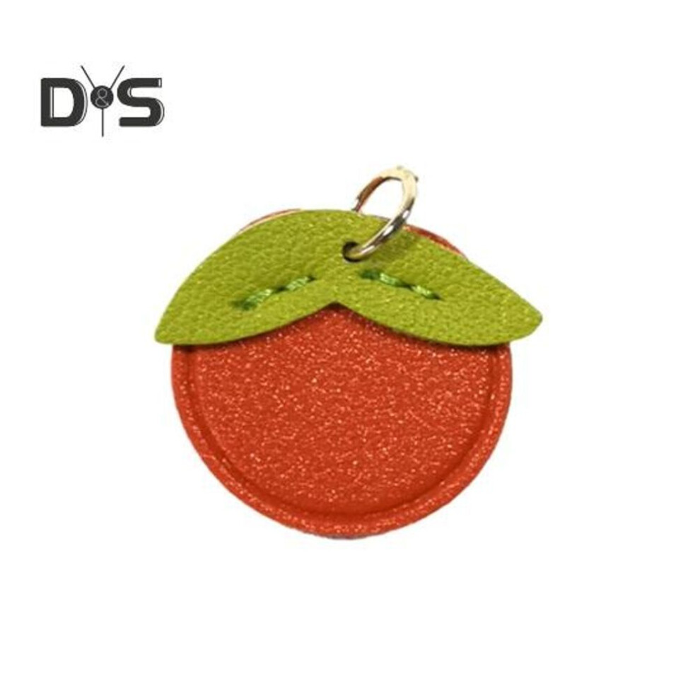 (Other, Orange) Bag Pendant Keychain Fruit Flower Leaf Shape Charm Keyring Bags Backpacks Phones Imitation Leather Keychain