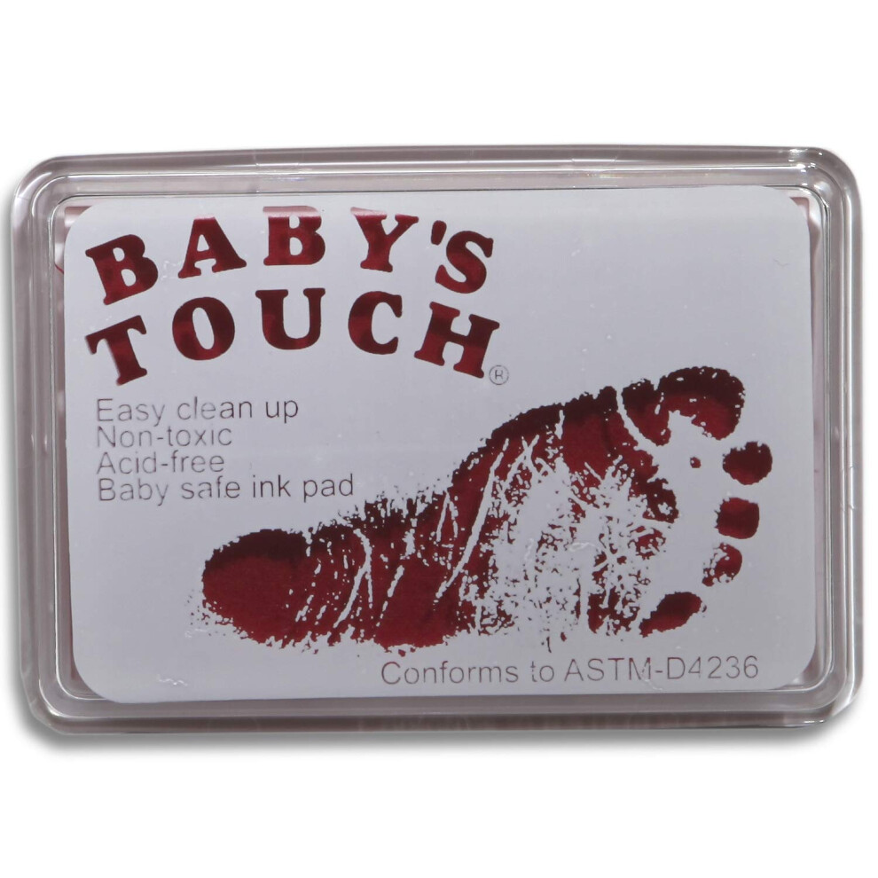 Baby's Touch Baby Safe Wiederverwendbare Stempelkissen F R Hand- Und Fu Abdr Cke, Rosa-image