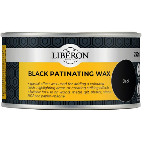 Liberon 014706 Patinating Wax Black 250ml