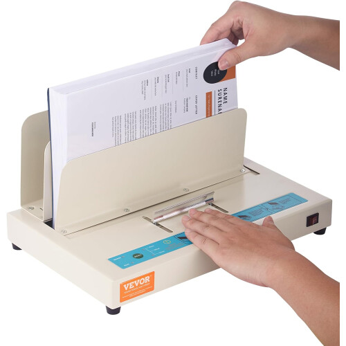 Thermal Binding Machine, 500 Sheets Capacity Book Binding Machine, Thermal Book Binder 50mm Binding Thickness A3(Short Edge)/A4/A5 Document