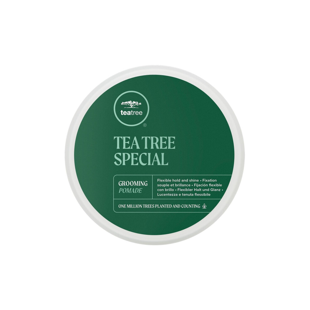 Rbol Del T Tea Tree Grooming Pomade, Flexible Hold + Shine, For All Hair Types, Especially Wavy + Curly, 3 Oz.