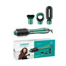 VGR 4 in 1 Haartrockner Stylinggerät Netzkabel Warmluftbürste Kamm für den professionellen Einsatz elektrisch