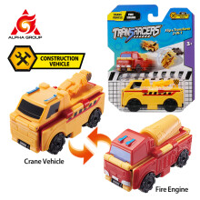 Transracers 1pc 2-in-1 Transformerende Voertuigen Speelgoed Flip Auto's Actiefiguren Auto Mini Zakauto Cadeaus