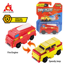 Transracers 1pc 2-in-1 Transformerende Voertuigen Speelgoed Flip Auto's Actiefiguren Auto Mini Zakauto Cadeaus