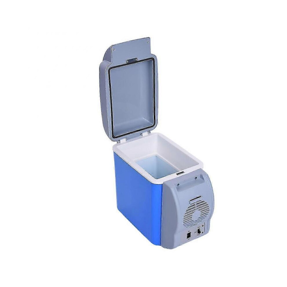 (7.5L ) 6L/7.5L Portable Mini Auto Fridge Cooler Freezer Warmer Car Refrigerator Hot And Cold Double Use For Home Car Use Blue 5004229049784