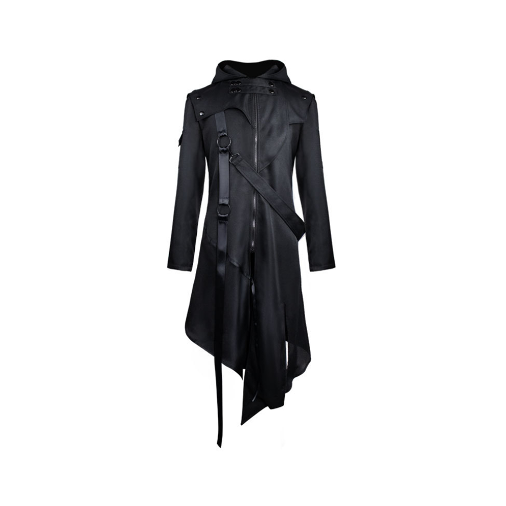 (L)Veste Homme Gothique Hirondelle Manteau Cosplay Costume Halloween Uniforme Long