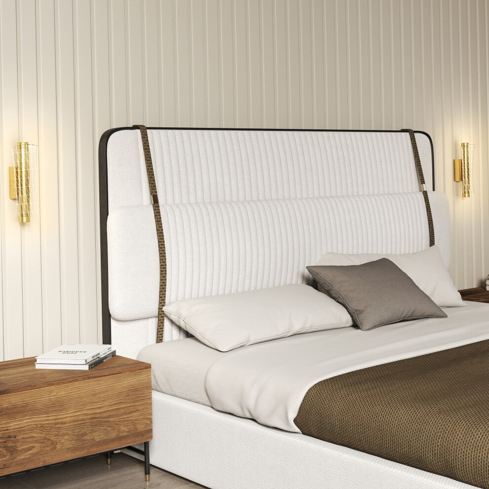 HOMCOM Led Wall Lamp 2 Pack, Modern Indoor Geometric Wall Light, Gold Tone