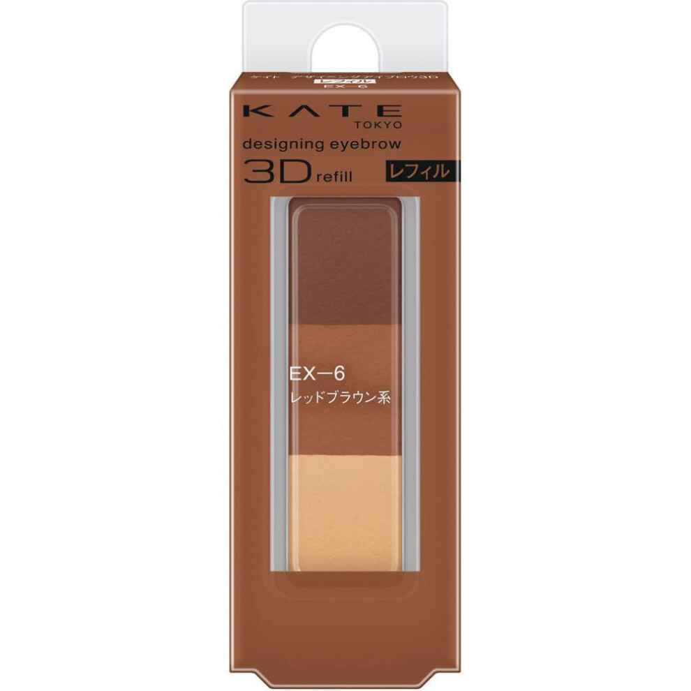 Kanebo Kate Kate Designing Eyebrow 3D EX6 Refill 2.2g Eye makeup Eyebrows To use: - Apply an appropriate amount of powder to the brush and