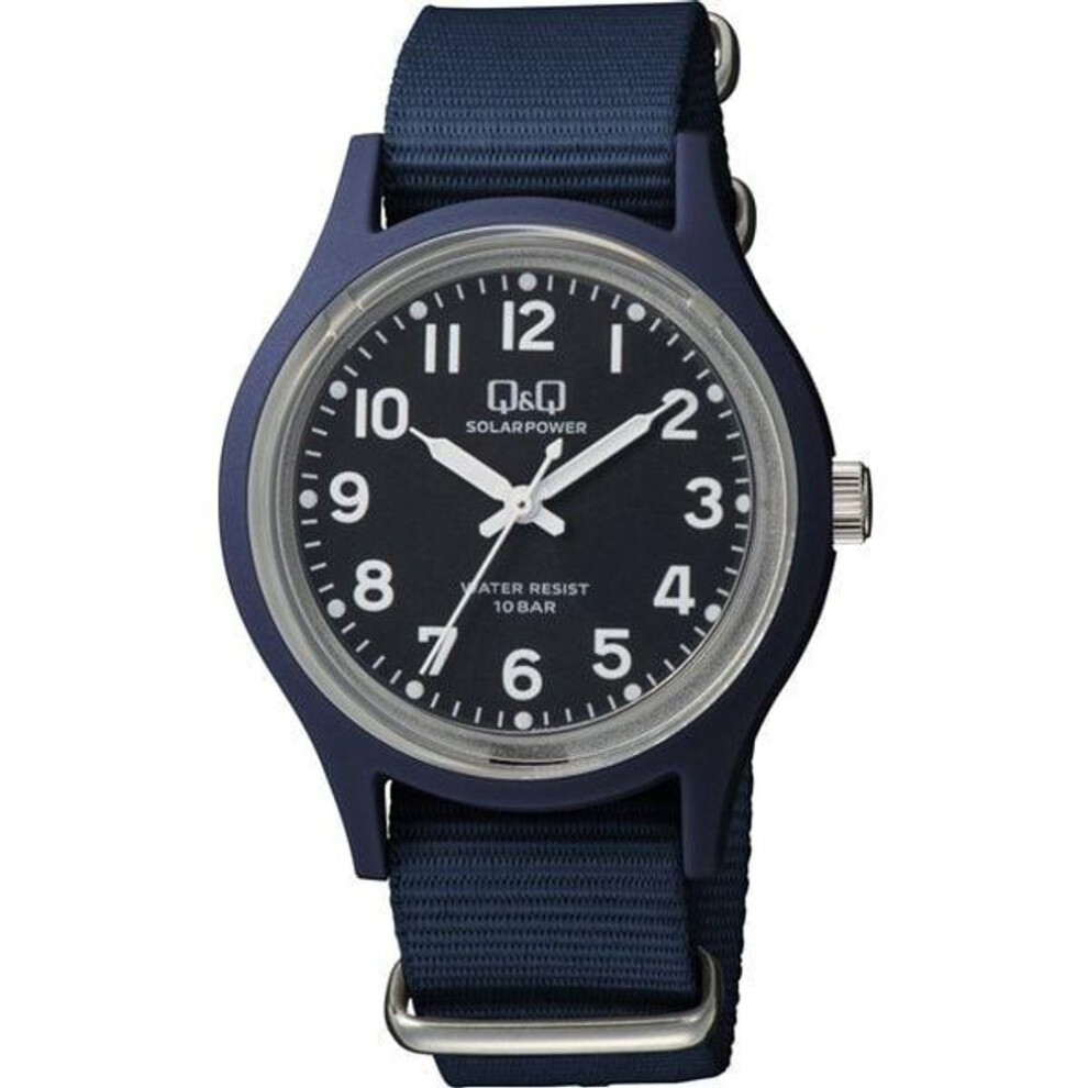 Citizen Unisex E05A-003VK (Q&Q Analog Solar Watch 10-atm Nylon Belt) Watch