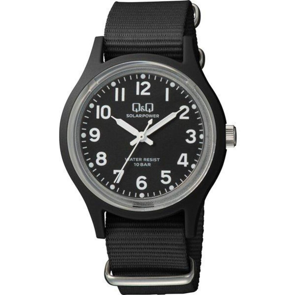 Citizen Unisex E05A-001VK (Q&Q Analog Solar Watch 10-atm Nylon Belt) Watch