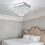 Living And Home (White Light) 40W LED Double-Layer Crystal Ceiling Light with Droplets 4