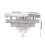 Living And Home (Dimmable) 40W LED Double-Layer Crystal Ceiling Light with Droplets 7
