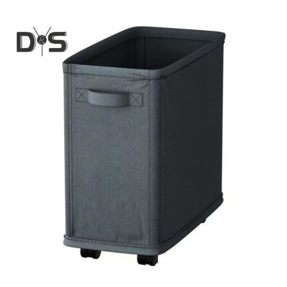 (dark gray) Slim Laundry Basket with Wheels Large Capacity Strong Load-bearing Foldable Design Laundry Hamper Dirty Clothes Basket