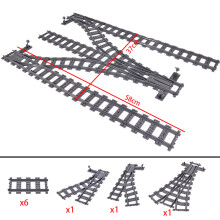 Treni urbani Ponte Scambio flessibile Binari ferroviari Rotaie Manuale Passaggio a livello Forcella Dritto Curvo