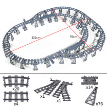 Treni urbani Ponte Scambio flessibile Binari ferroviari Rotaie Manuale Passaggio a livello Forcella Dritto Curvo