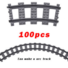 Stadtzüge Brücke Flexibler Schalter Eisenbahnschienen Schienen Manueller Bahnübergang Gabel Gerade Gebogen