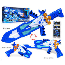 Mini Force Drei-Modus-Transformationsschwerter mit Ton- und Licht-Actionfiguren MiniForce X Deformation