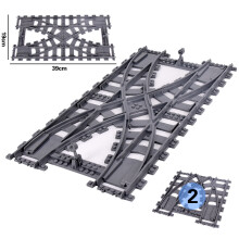Treni urbani Ponte Scambio flessibile Binari ferroviari Rotaie Manuale Passaggio a livello Forcella Dritto Curvo
