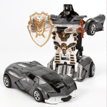 Transforming Robot One Key Transformation Auto Spielzeug Automatische Kunststoff Modell Auto Spaß Druckguss